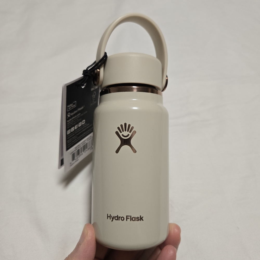 Hydro Flask Micro Hydro 200ml, Linen Rose Gold, Water Bottle, NWT